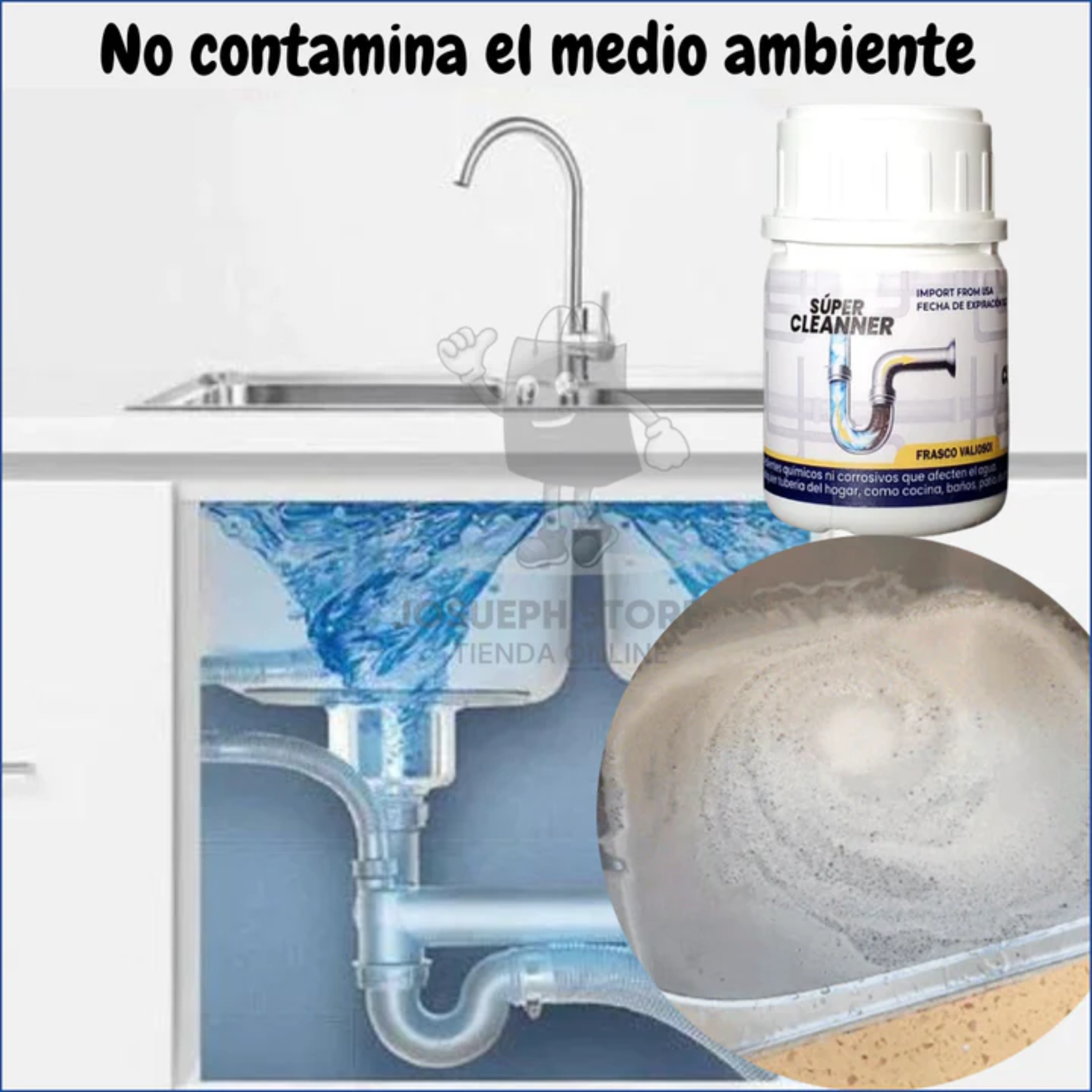 SÚPER CLEANER™️ - DESATORADOR DE TUBERÍAS EN POLVO
