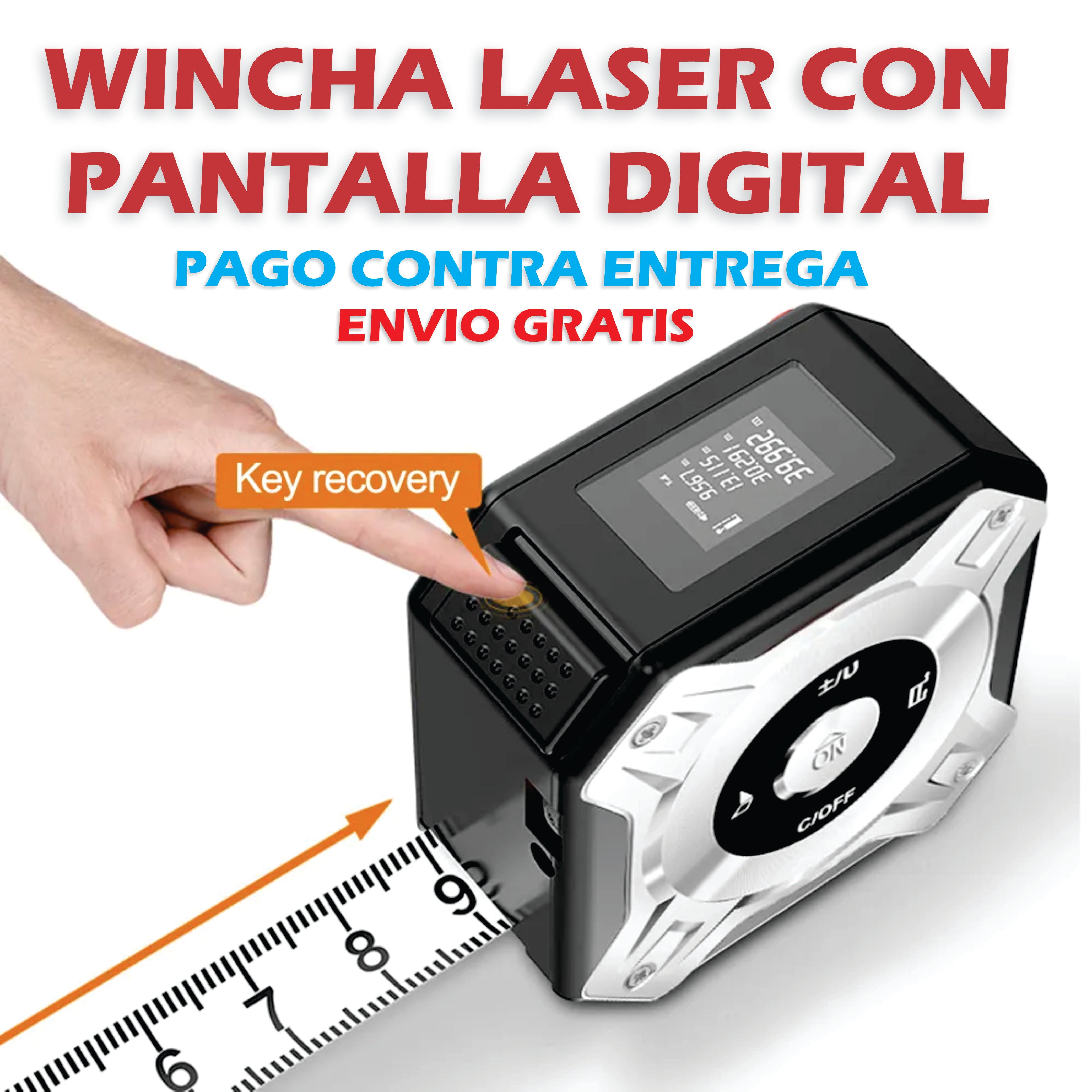 WINCHA LASER DIGITAL MULTIFUNCIONAL